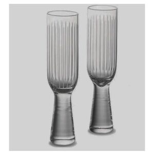 NWT Lasvit Otto Champagne Glass By Yabu Pushelberg In Carbon 2”